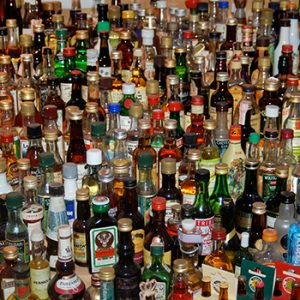 Miniature alcohol bottles 1
