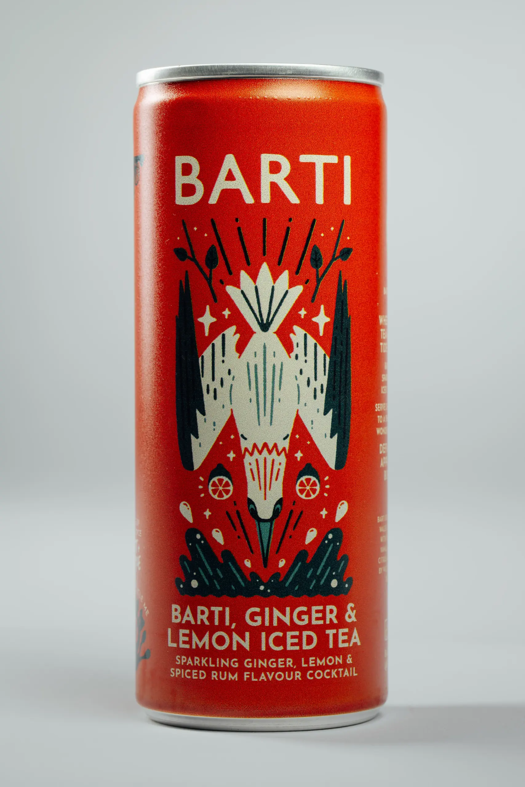 Barti , Ginger and Lemon Iced Tea Can