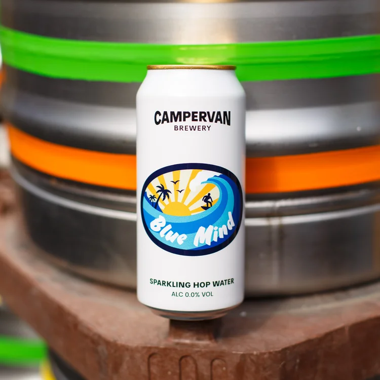 Campervan Brewery, Blue Mind Hop Water 1 Campervan Brewery, Blue Mind Hop Water